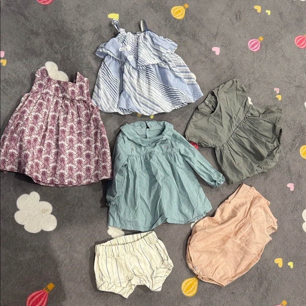 Charming Kids Diaper Cover Set - Green and Peach
